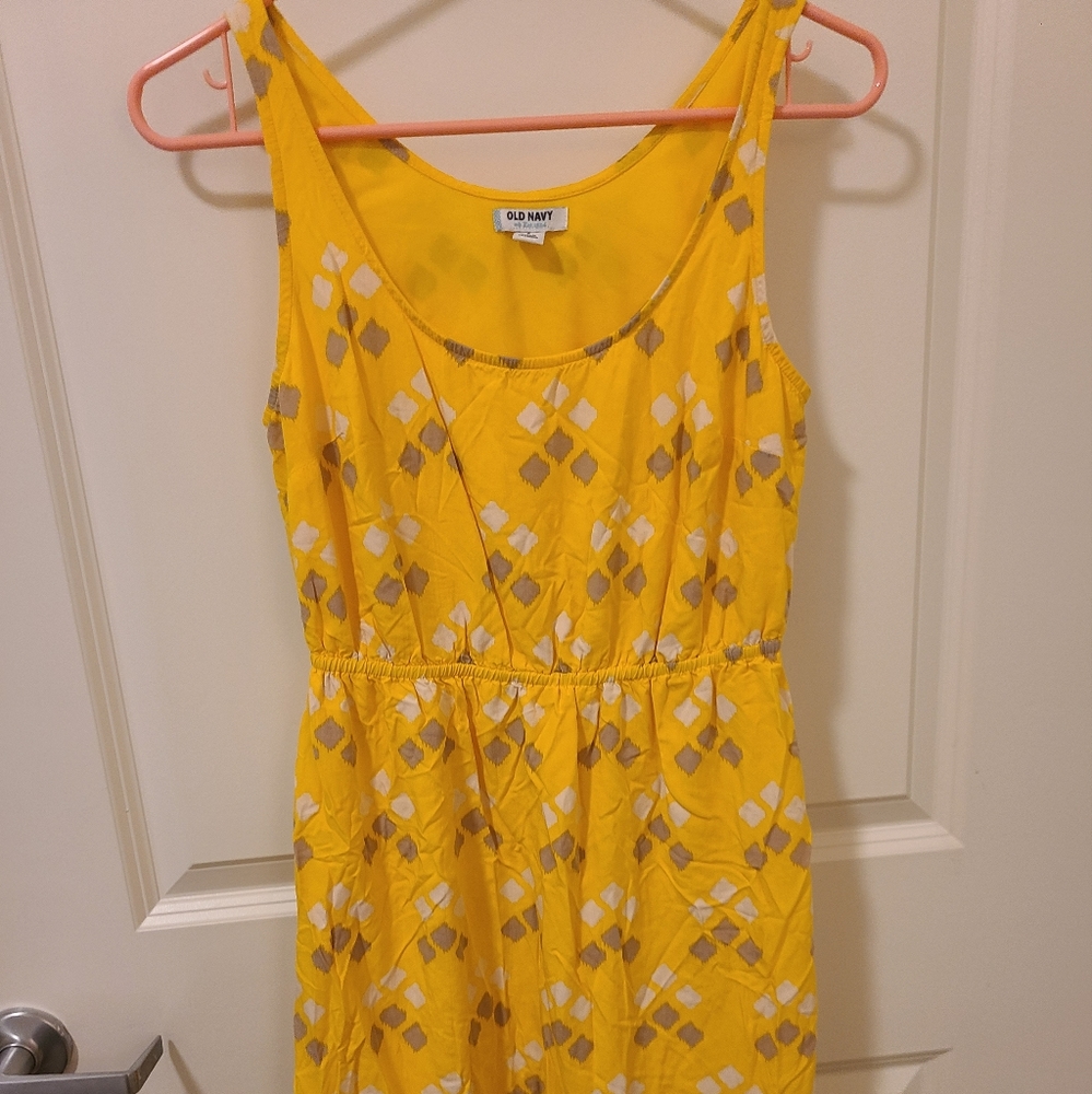 Old Navy Women Yellow Casual Dress, Size SP